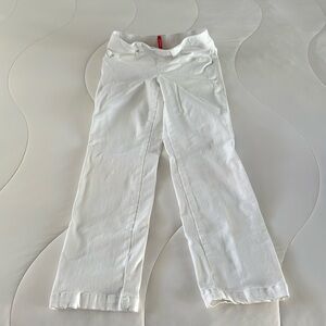 Spanx white ankle jeans